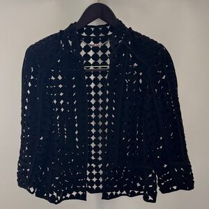 White House Black Market Black Lace Blazer